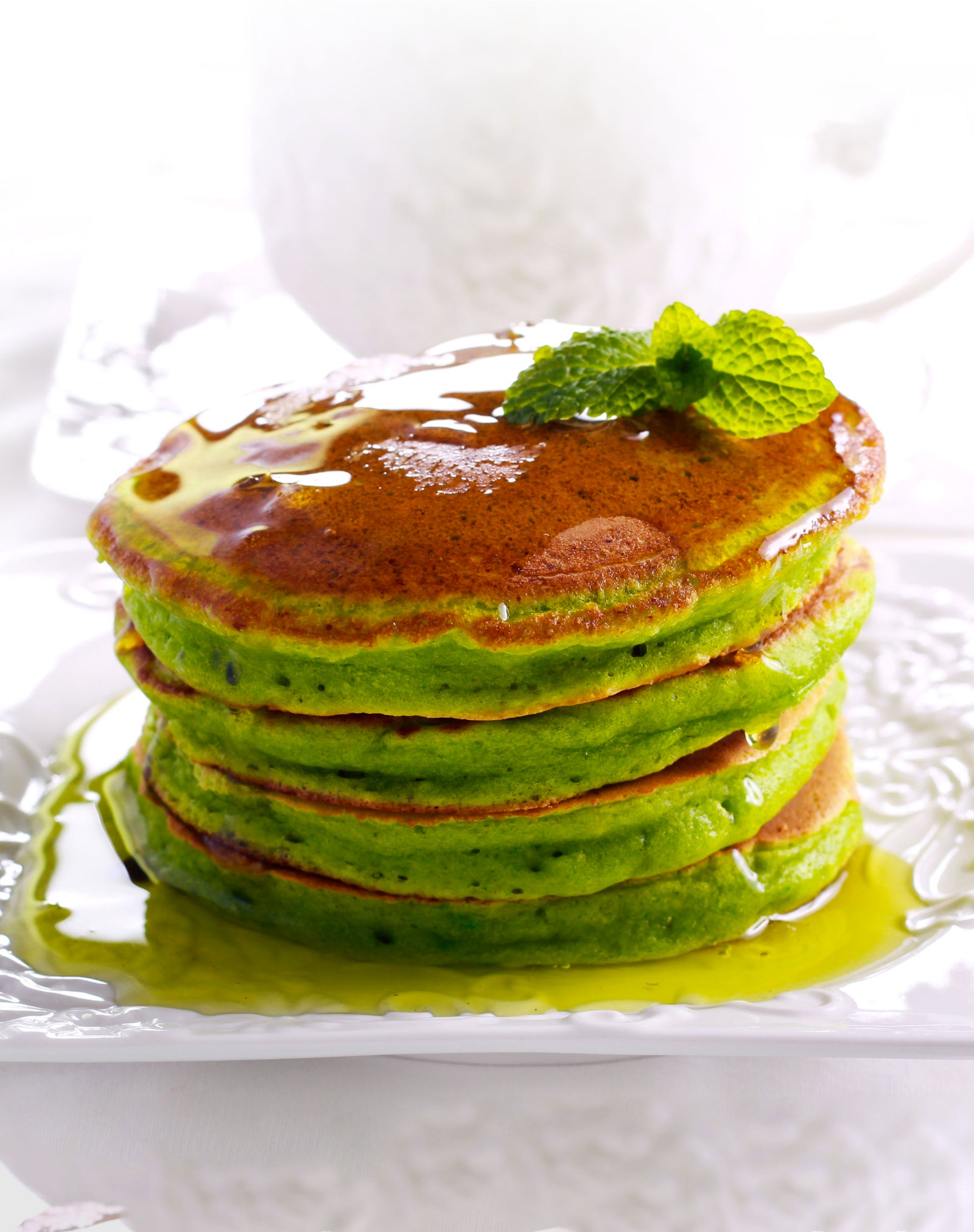 MATCHA PANCAKES