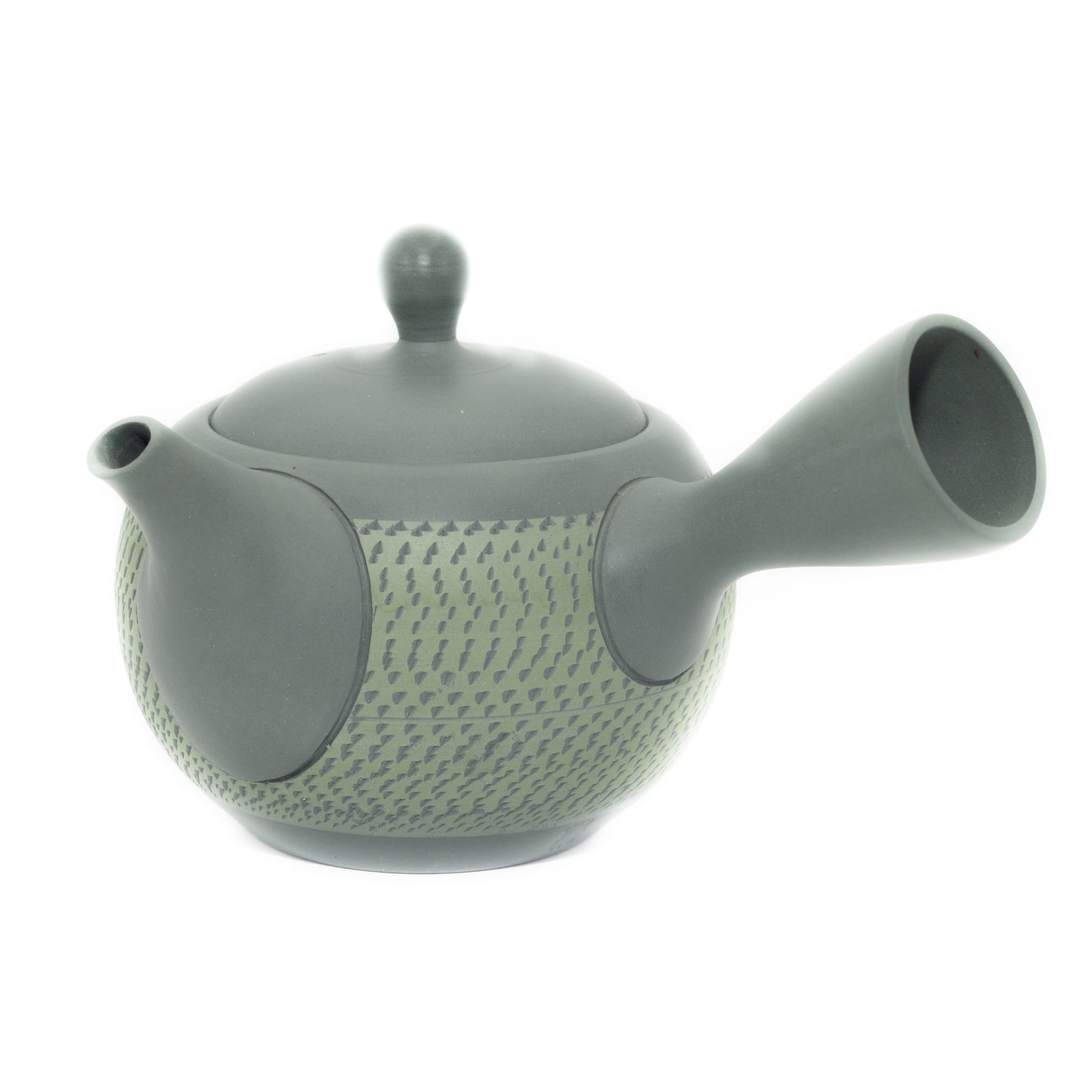 TOKONAMEYAKI YAKI KYUSU. JAPANESE GREEN TEAPOT